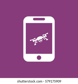 drone Icon, flat design style