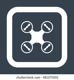 drone Icon, flat design style