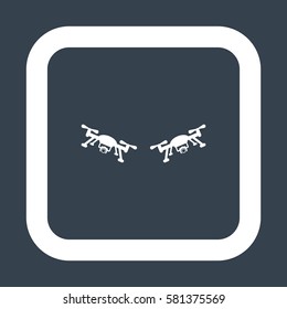 drone Icon, flat design style