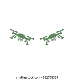 drone Icon, flat design style