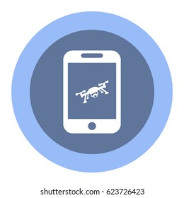 drone Icon, flat design style