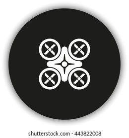 Drone icon. Flat illustration.