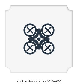 Drone icon. Flat illustration.