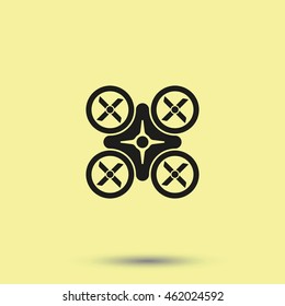 Drone icon. Flat illustration.
