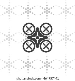 Drone icon. Flat illustration.