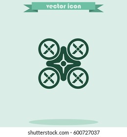 Drone icon. Flat illustration.