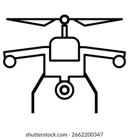 Drone icon, flat style drone icon template vector illustration.