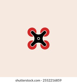 Drone icon flat vector design.