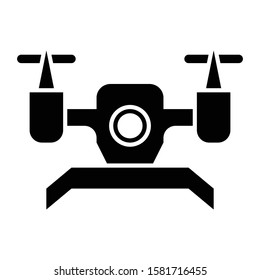 drone icon glyph vector design