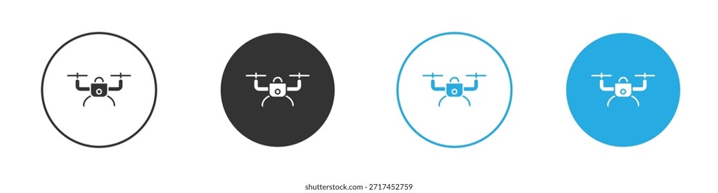Icono de dron. Plantilla de diseño de iconos gráficos
