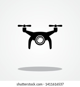 Drone Icon with Gray Shadow