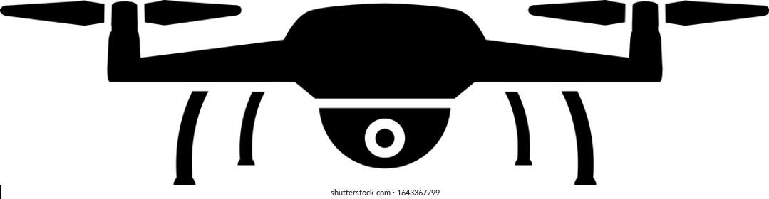 Drone icon helicopter in the air