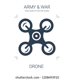 drone icon. high quality filled drone icon on white background. from war collection flat trendy vector drone symbol. use for web and mobile