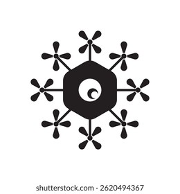 Diseño de elemento de ilustración de icono de dron