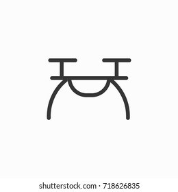 Drone icon, illustration isolated vector sign symbol