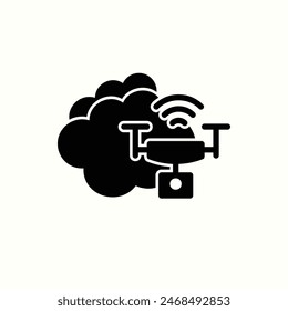 drone icon, isolated glyph icon