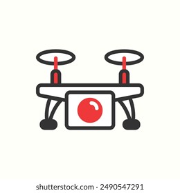 icono de dron, gadget de tema de icono de glifo aislado