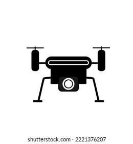 Drone icon isolated on white background, vector illustration