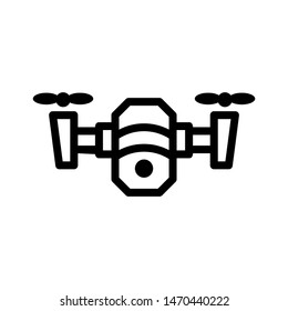 drone icon isolated sign symbol vector illustration - vector  