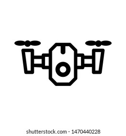 drone icon isolated sign symbol vector illustration - vector  