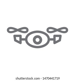 drone icon isolated sign symbol vector illustration - vector  