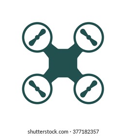 drone Icon isolated vector flat design