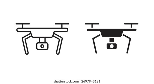 Linha de ícone de drone. Ilustração vetorial eps 10