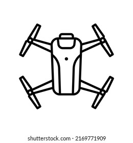 Drone icon in line style
