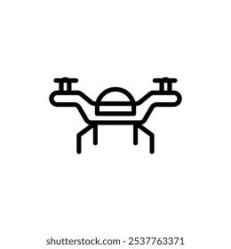 drone icon line style vector