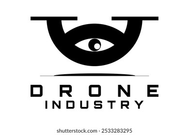 ícone de drone logotipo design vetor arte