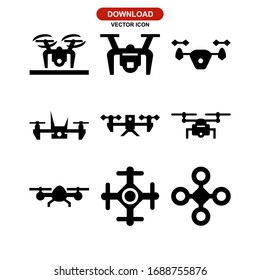 drone icon or logo isolated sign symbol vector illustration - Collection of high quality black style vector icons
