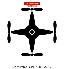 drone icon or logo isolated sign symbol vector illustration - high quality black style vector icons
