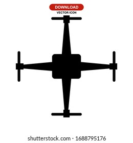 drone icon or logo isolated sign symbol vector illustration - high quality black style vector icons
