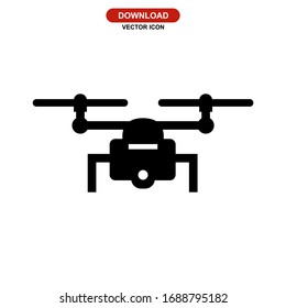 drone icon or logo isolated sign symbol vector illustration - high quality black style vector icons
