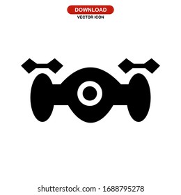 drone icon or logo isolated sign symbol vector illustration - high quality black style vector icons
