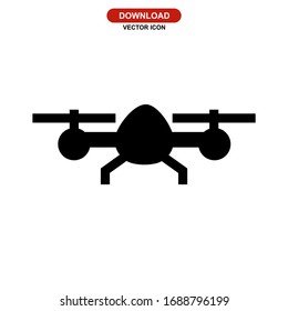 drone icon or logo isolated sign symbol vector illustration - high quality black style vector icons
