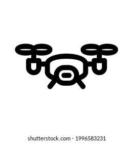 drone icon or logo isolated sign symbol vector illustration - high quality black style vector icons
