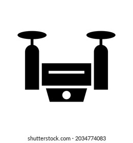 drone icon or logo isolated sign symbol vector illustration - high quality black style vector icons
