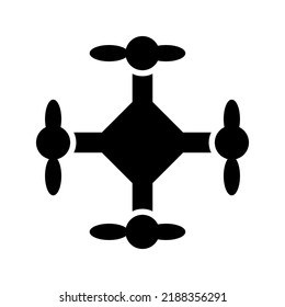 Drohnensymbol oder Logo einzeln auf Zeichen, Vektorgrafik - hochwertige Vektorsymbole im schwarzen Stil
