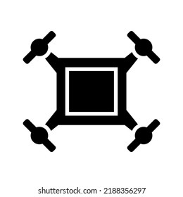 drone icon or logo isolated sign symbol vector illustration - high quality black style vector icons
