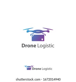 Drone icon, drone logo template