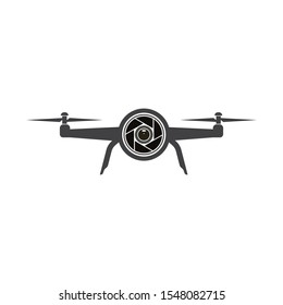 drone icon logo vector illustration design template