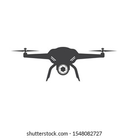 drone icon logo vector illustration design template