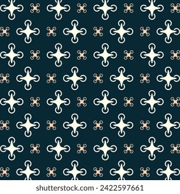 Drone icon luxury blue repeating pattern beautiful vector illustration background