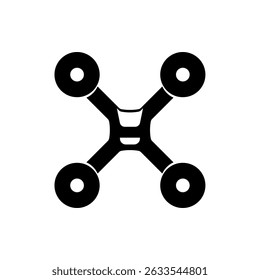 Icono de dron, Vector moderno aislado sobre fondo blanco.