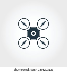Drone icon. Monochrome creative design from smart devices icon collection. Premium drone icon for web design, apps, software and more.