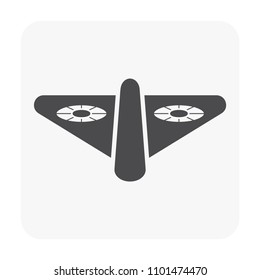 Drone icon on white.