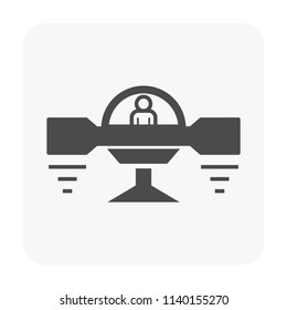 Drone icon on white.