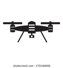 Drone icon on white background
