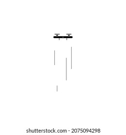 Drone icon on white background